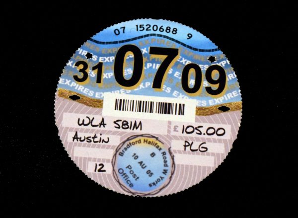 Tax Disc Example 2009